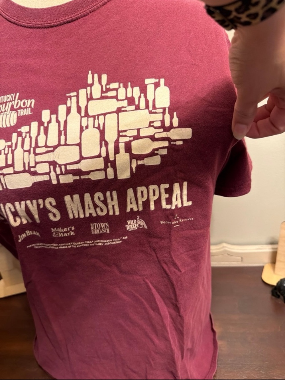 Kentucky Bourbon Trail 'Kentucky's Mash Appeal' Maroon Tee - Picture 3 of 7